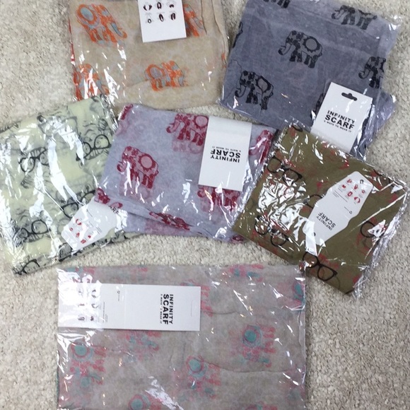Gauze Infinity Scarves NWT 3 for 15 add to bundle! - Picture 1 of 5